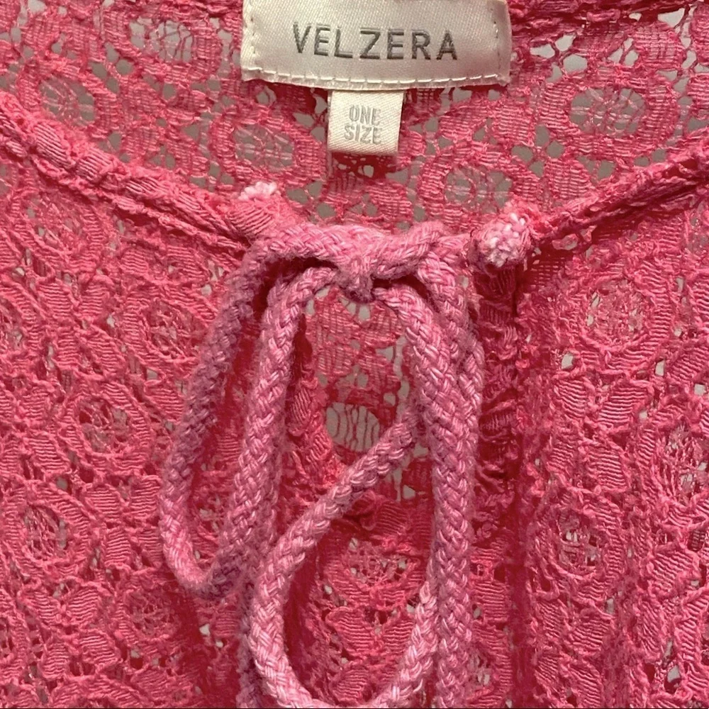 Velzera lace tasseled colorful kimono os